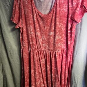 Red Tie-Dye Dress - LuLaRoe Riley